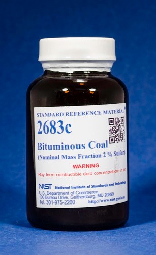 SRM 2683c  煙煤標準品(標稱質量分數2%硫)