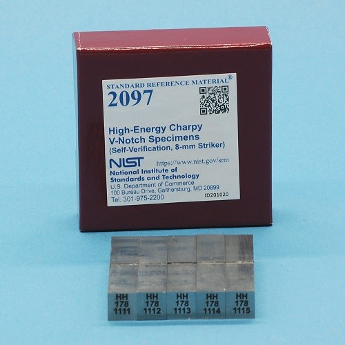 SRM 2097  高能Charpy V-缺口標本(自驗證，8毫米射手)